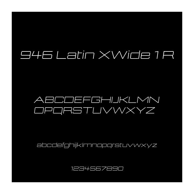 946 Latin XWide 1 R
