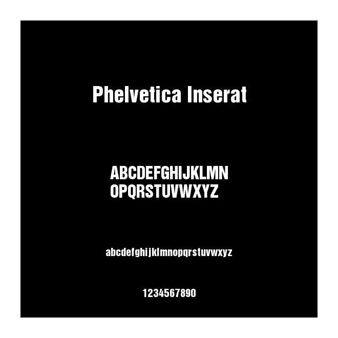 Phelvetica Inserat