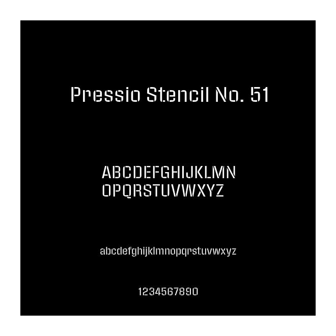 Pressio Stencil No. 51
