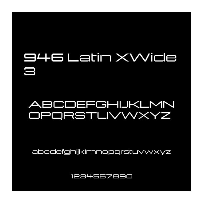 946 Latin XWide 3