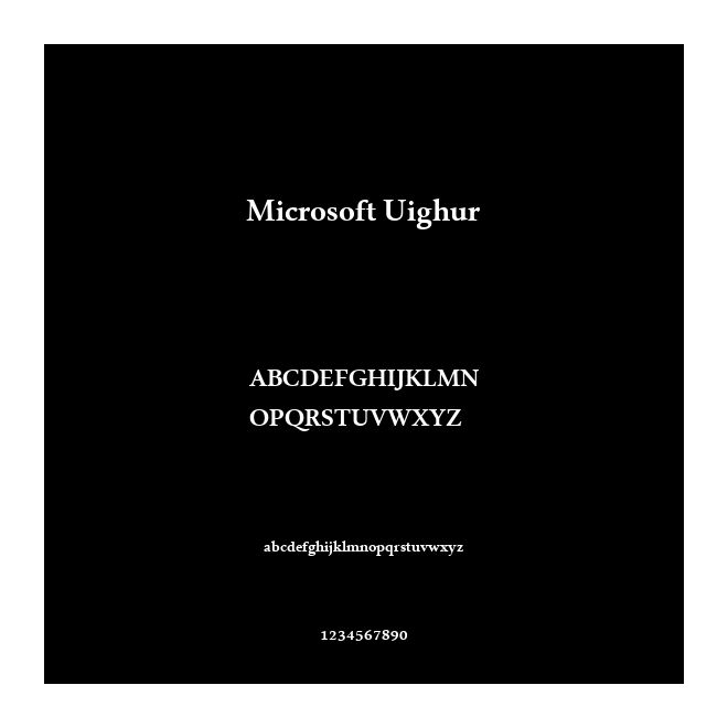Microsoft Uighur