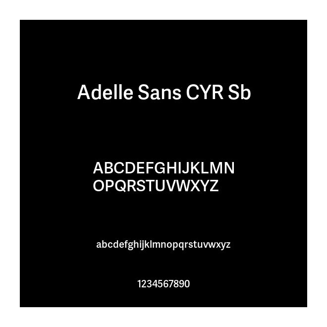 Adelle Sans CYR Sb