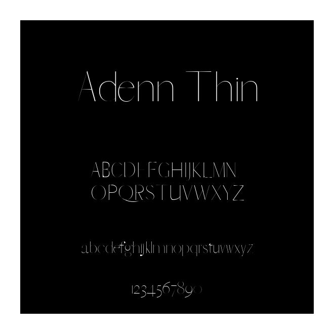 Adenn Thin