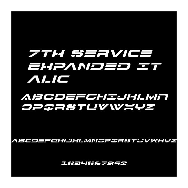 7th Service Expanded Italic