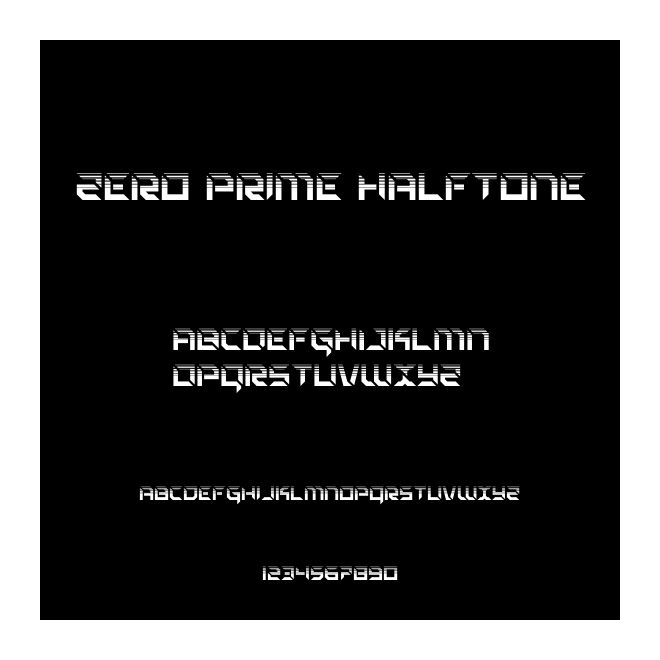 Zero Prime Halftone
