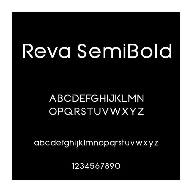 Reva SemiBold