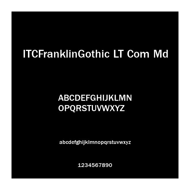 ITCFranklinGothic LT Com Md