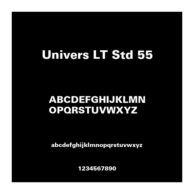 Univers LT Std 55
