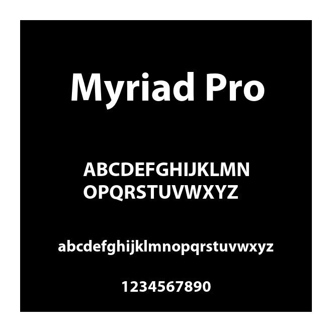 Myriad Pro