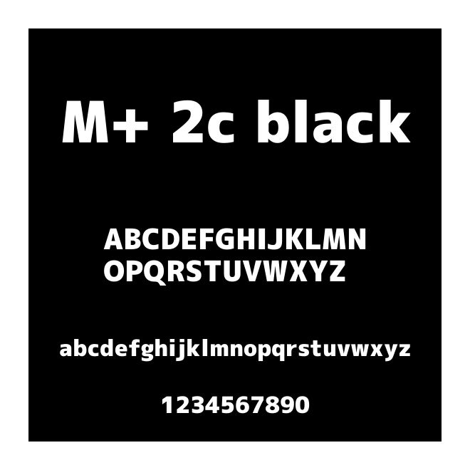 M+ 2c black