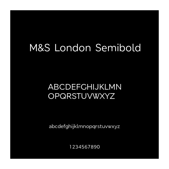 M&S London Semibold