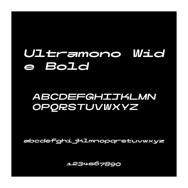 Ultramono Wide Bold