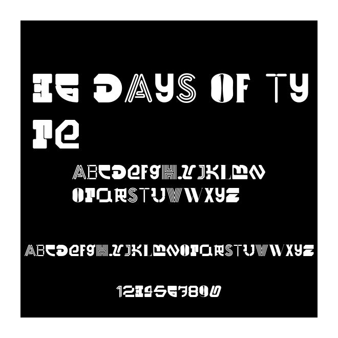 36 Days Of Type