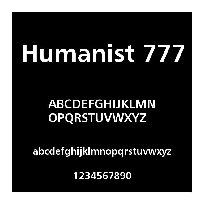 Humanist 777