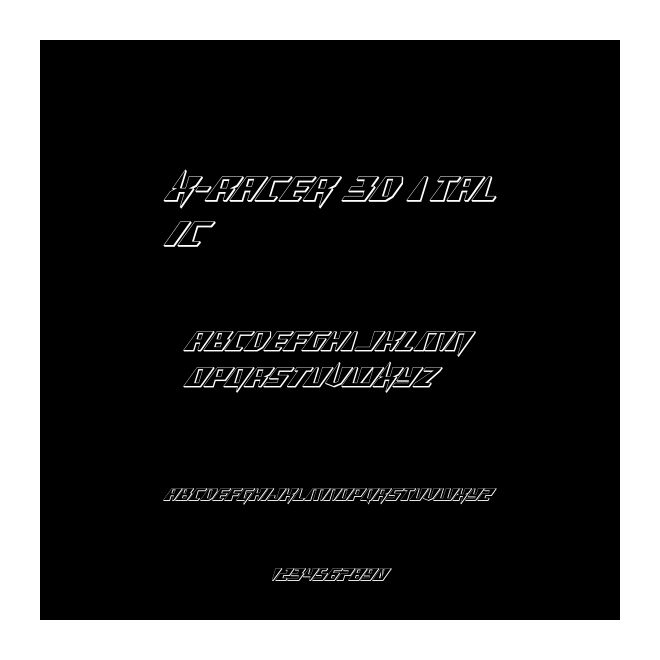 X-Racer 3D Italic