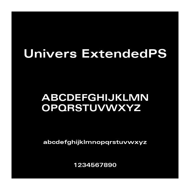 Univers ExtendedPS