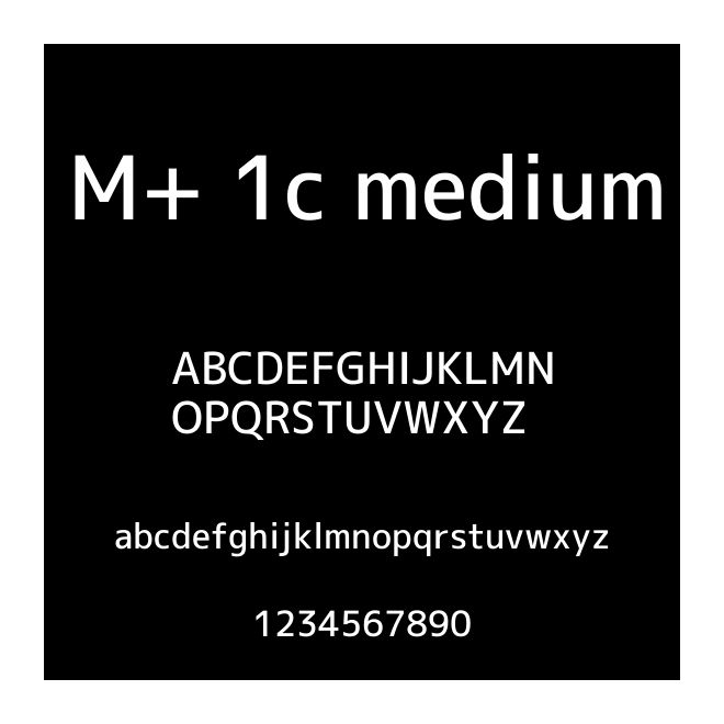 M+ 1c medium