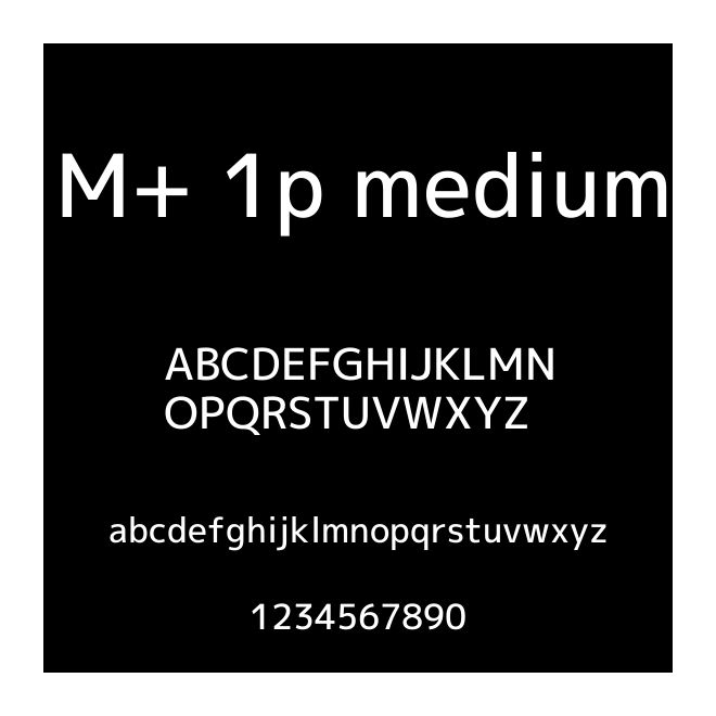 M+ 1p medium