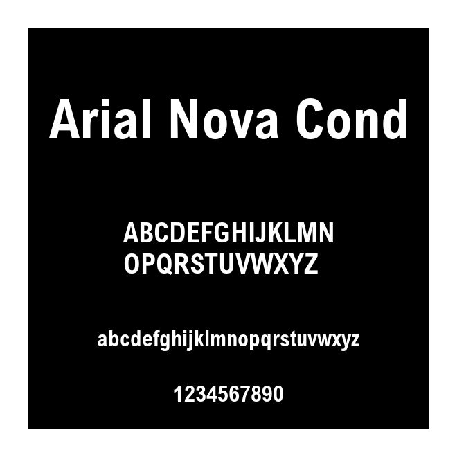 Arial Nova Cond