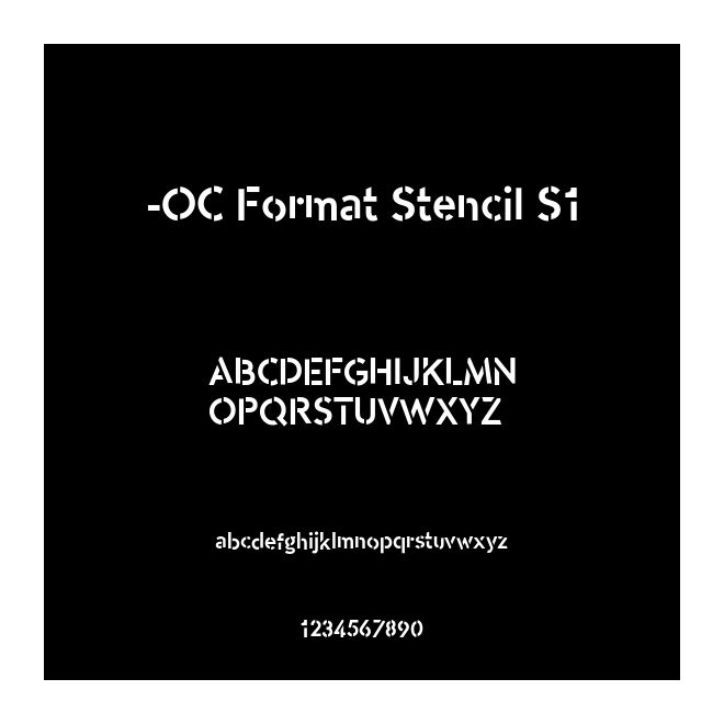 -OC Format Stencil S1