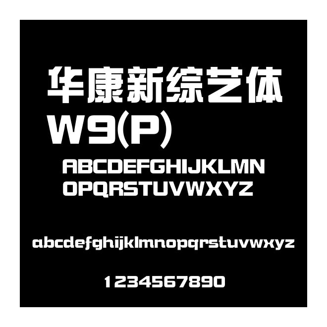 華康新綜藝體W9(P)