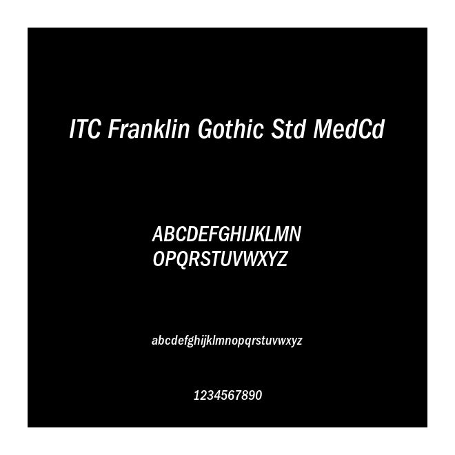 ITC Franklin Gothic Std MedCd