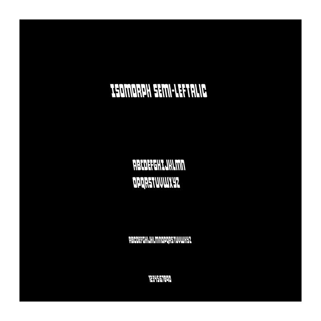 Isomorph Semi-Leftalic