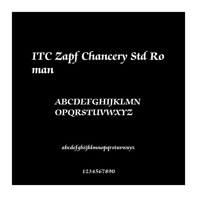 ITC Zapf Chancery Std Roman