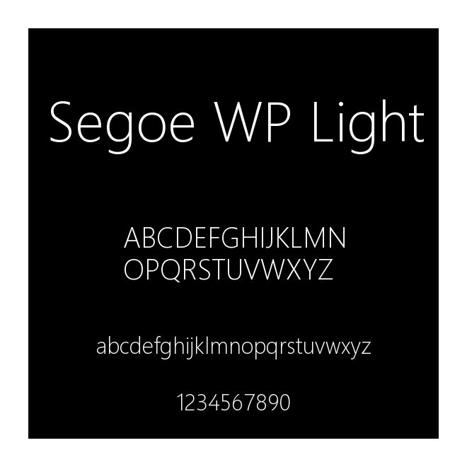 Segoe WP Light
