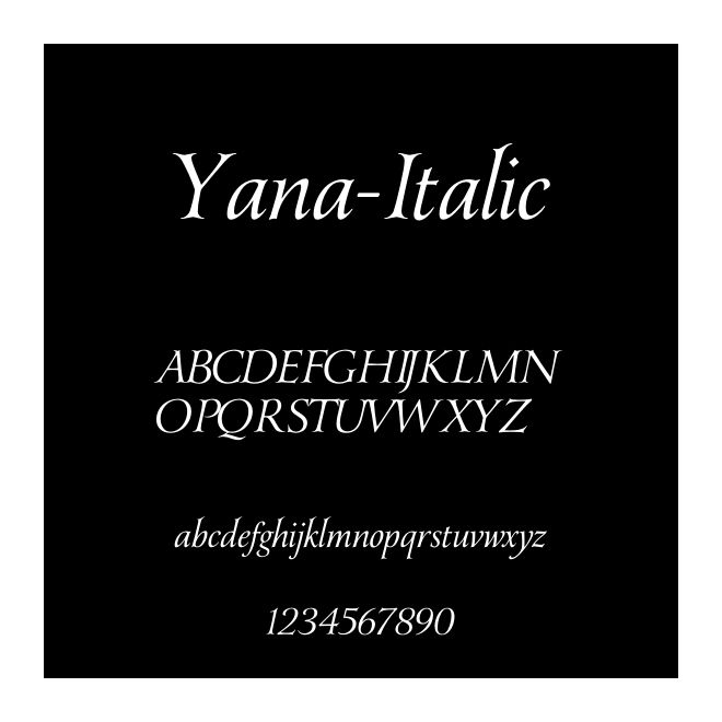 Yana-Italic