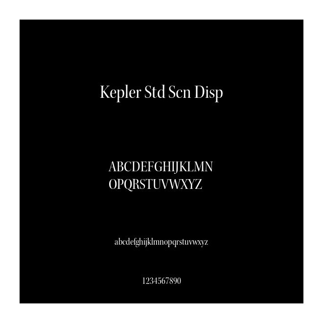 Kepler Std Scn Disp