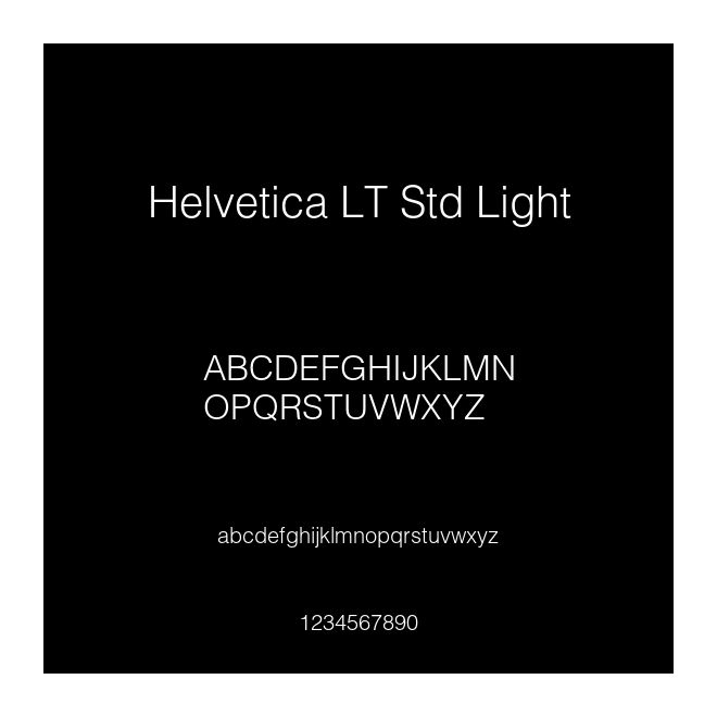 Helvetica LT Std Light