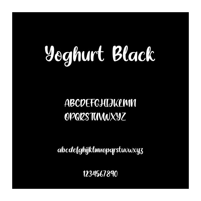 Yoghurt Black