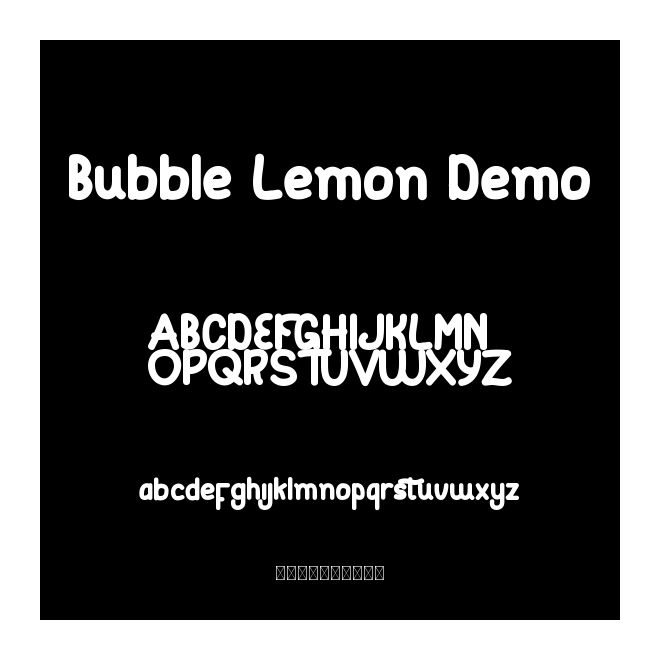 Bubble Lemon Demo