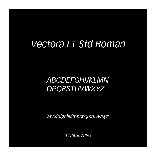 Vectora LT Std Roman