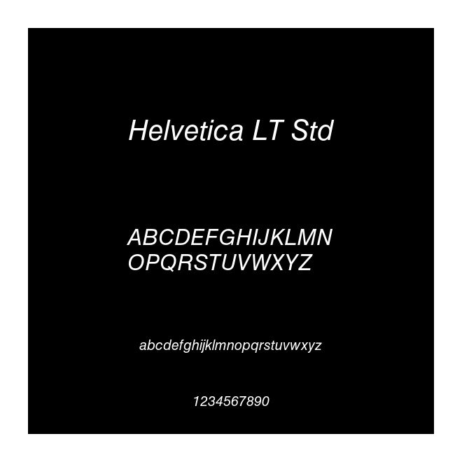 Helvetica LT Std