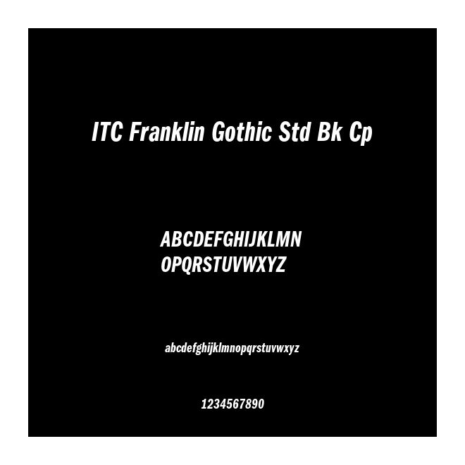 ITC Franklin Gothic Std Bk Cp