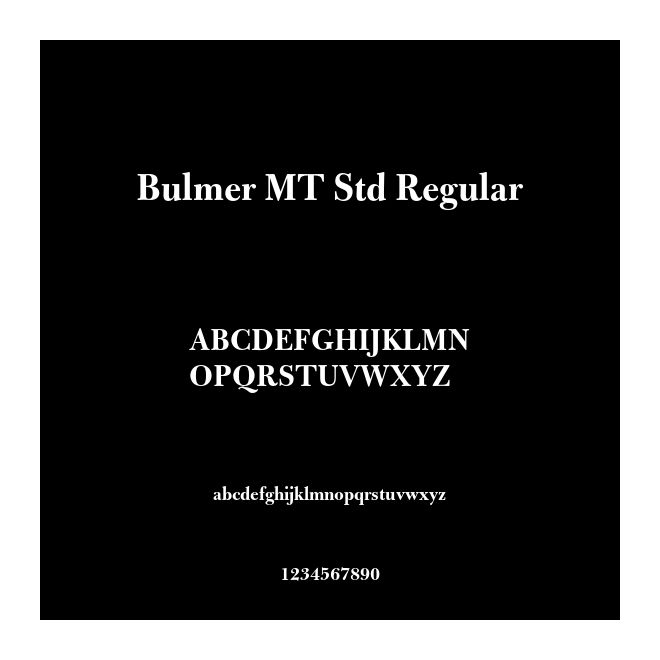 Bulmer MT Std Regular