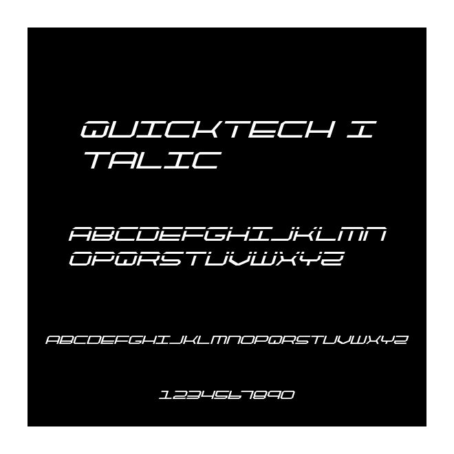 QuickTech Italic