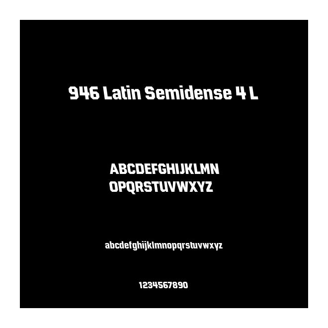 946 Latin Semidense 4 L