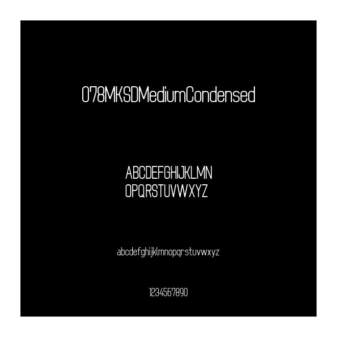 078MKSDMediumCondensed