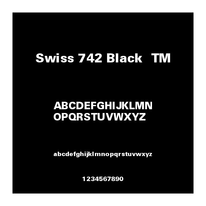 Swiss 742 Black  TM