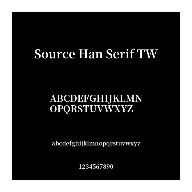 Source Han Serif TW