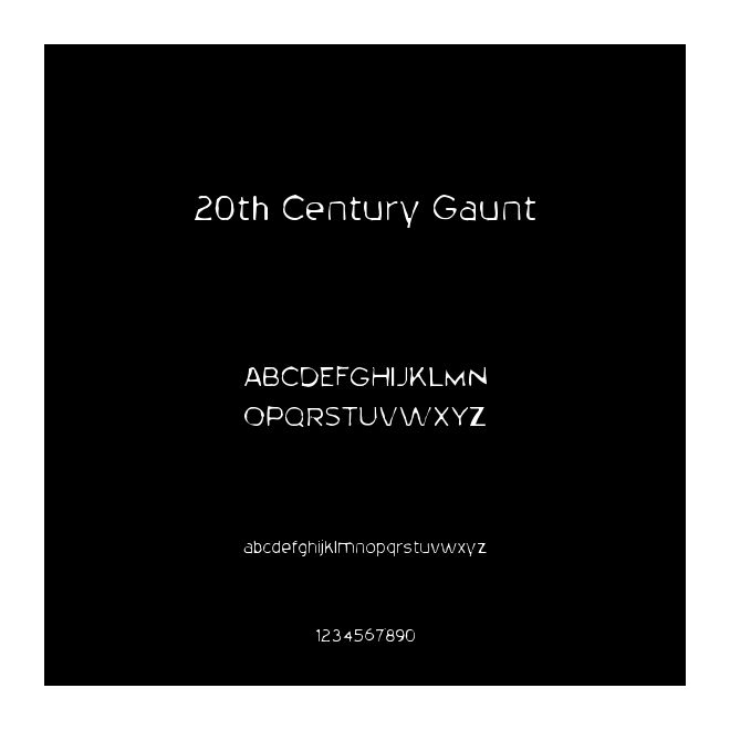 20th Century Gaunt