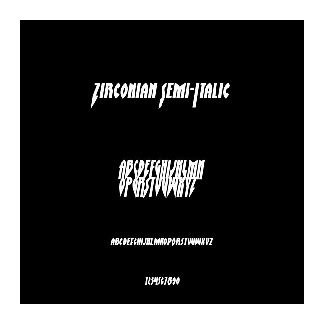Zirconian Semi-Italic