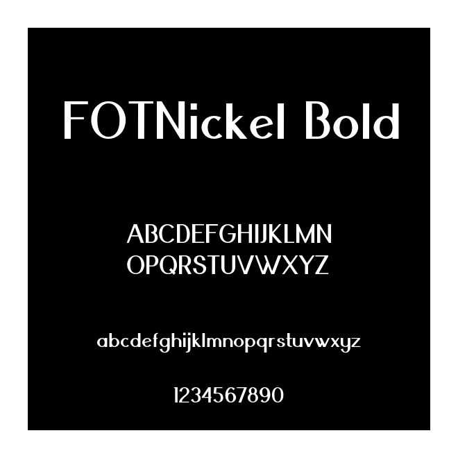 FOTNickel Bold