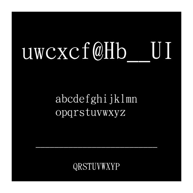 UWCXCF (Big5)