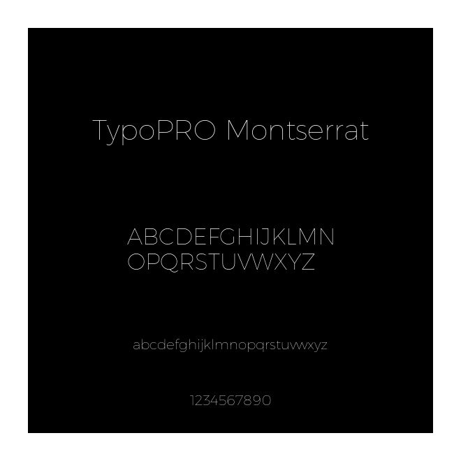 TypoPRO Montserrat