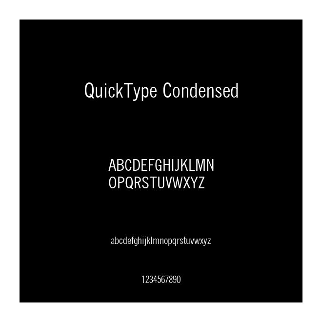 QuickType Condensed