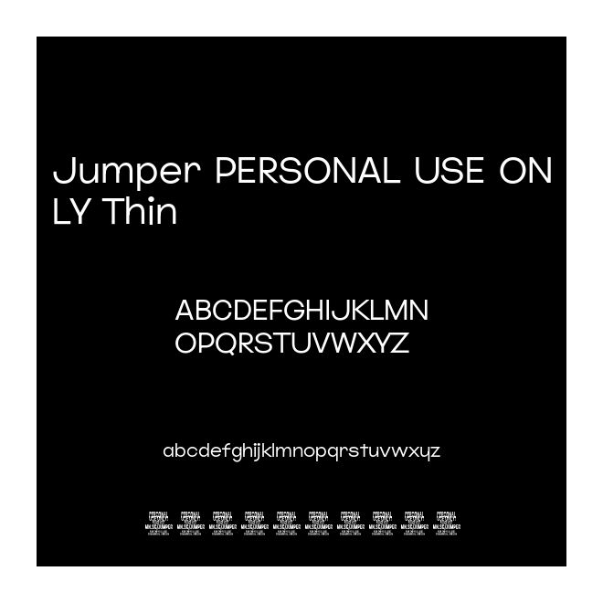 Jumper PERSONAL USE ONLY Thin